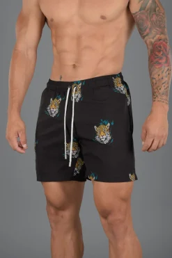 Shorts<Youngla 128 Abstract Swim Shorts '22 Disguised Tiger|Donut|Furry Leopard|Melon Pineapple