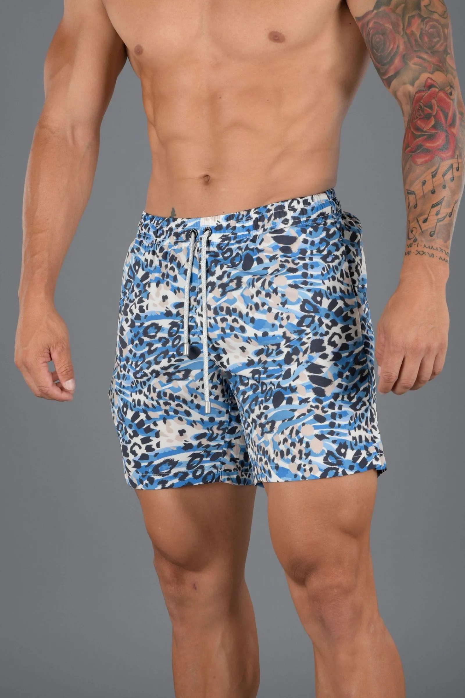 Shorts<Youngla 128 Abstract Swim Shorts '22 Disguised Tiger|Donut|Furry Leopard|Melon Pineapple