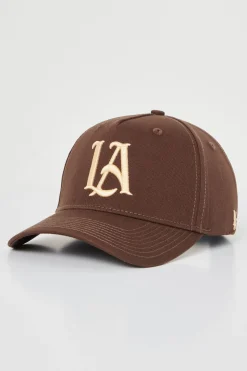 Hats & Beanies<Youngla 920 A-Frame La Snapback Hat 2.0 Earthy Colors Black Brown La|Black Off-White La|Chocolate