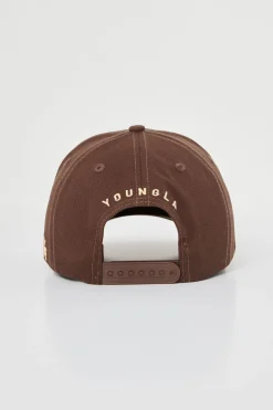 Hats & Beanies<Youngla 920 A-Frame La Snapback Hat 2.0 Earthy Colors Black Brown La|Black Off-White La|Chocolate