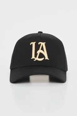 Hats & Beanies<Youngla 920 A-Frame La Snapback Hat 2.0 Earthy Colors Black Brown La|Black Off-White La|Chocolate