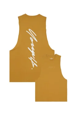 Tanks<Youngla 323 Autograph Delt Tanks Black|Heather Grey|Hot Fudge|Mustard Yellow