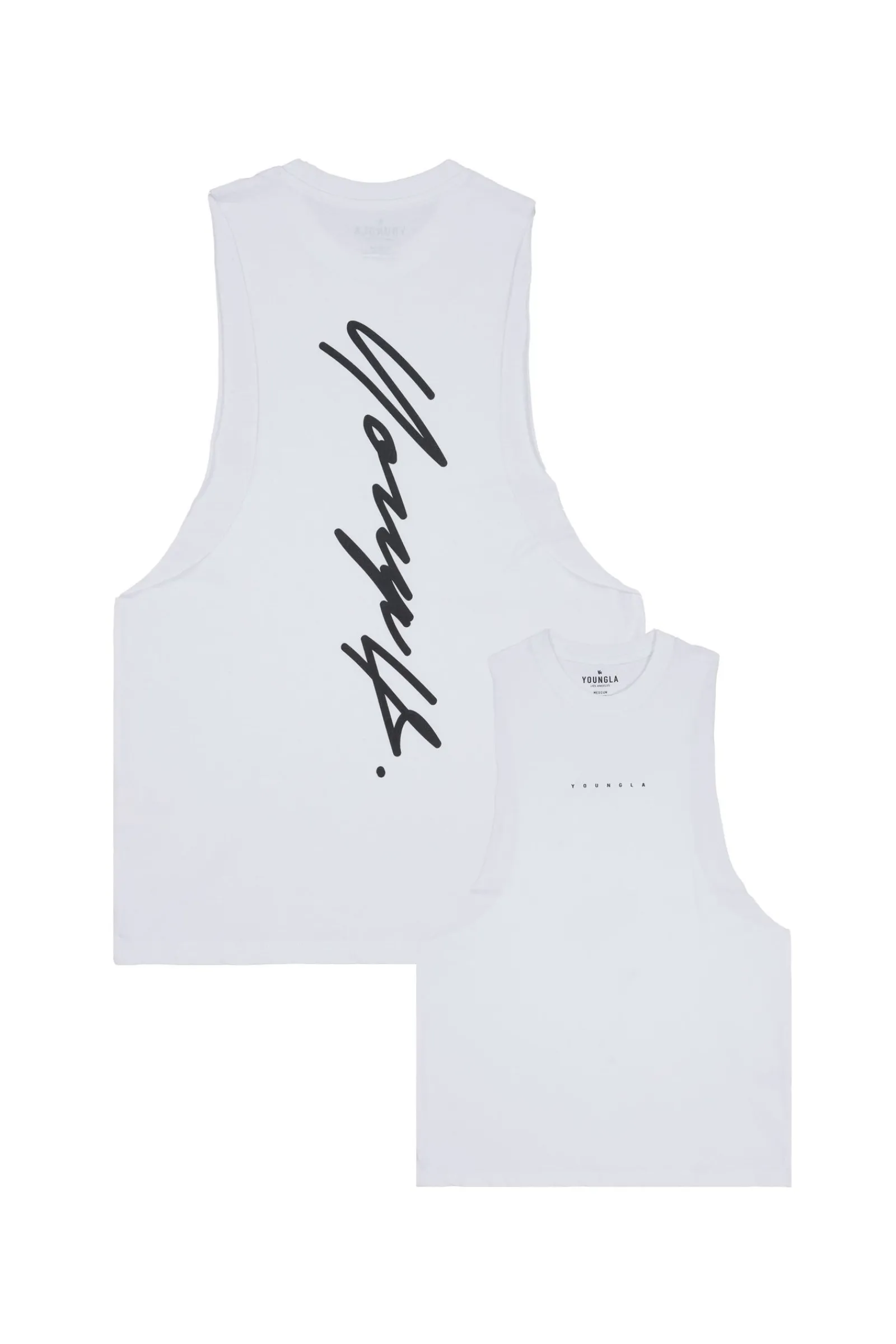 Tanks<Youngla 323 Autograph Delt Tanks Black|Heather Grey|Hot Fudge|Mustard Yellow