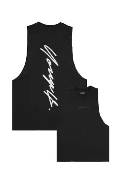 Tanks<Youngla 323 Autograph Delt Tanks Black|Heather Grey|Hot Fudge|Mustard Yellow
