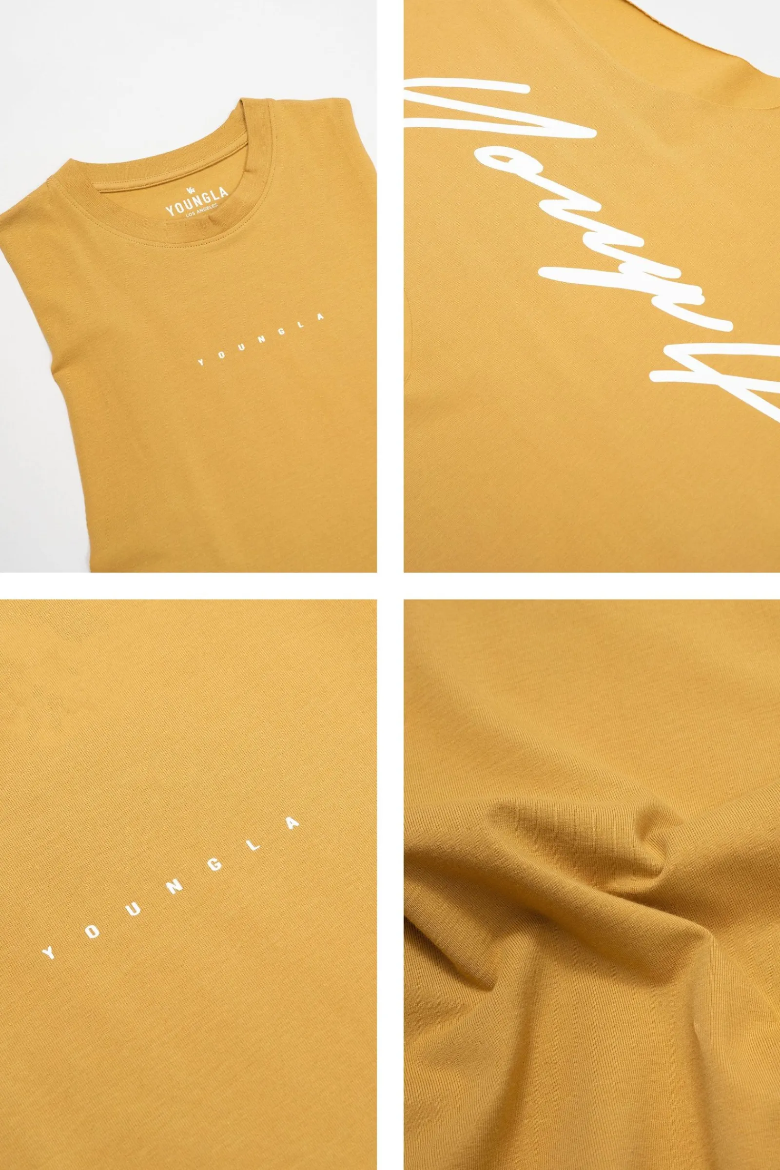 Tanks<Youngla 323 Autograph Delt Tanks Black|Heather Grey|Hot Fudge|Mustard Yellow