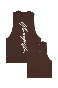 Tanks<Youngla 323 Autograph Delt Tanks Black|Heather Grey|Hot Fudge|Mustard Yellow