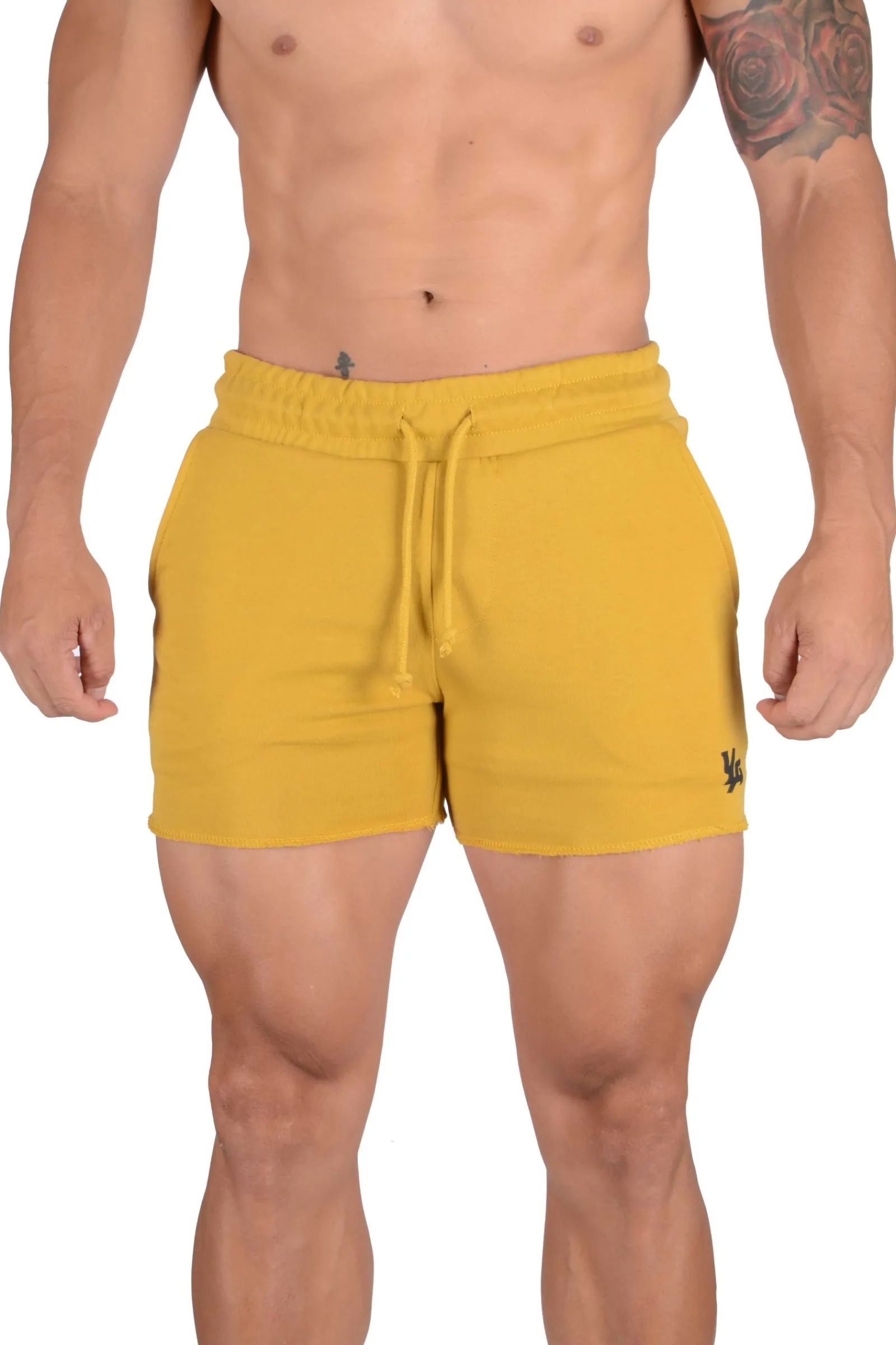 Shorts<Youngla 102 Bodybuilding French Terry Shorts Black|Olive|Burgundy|All Black