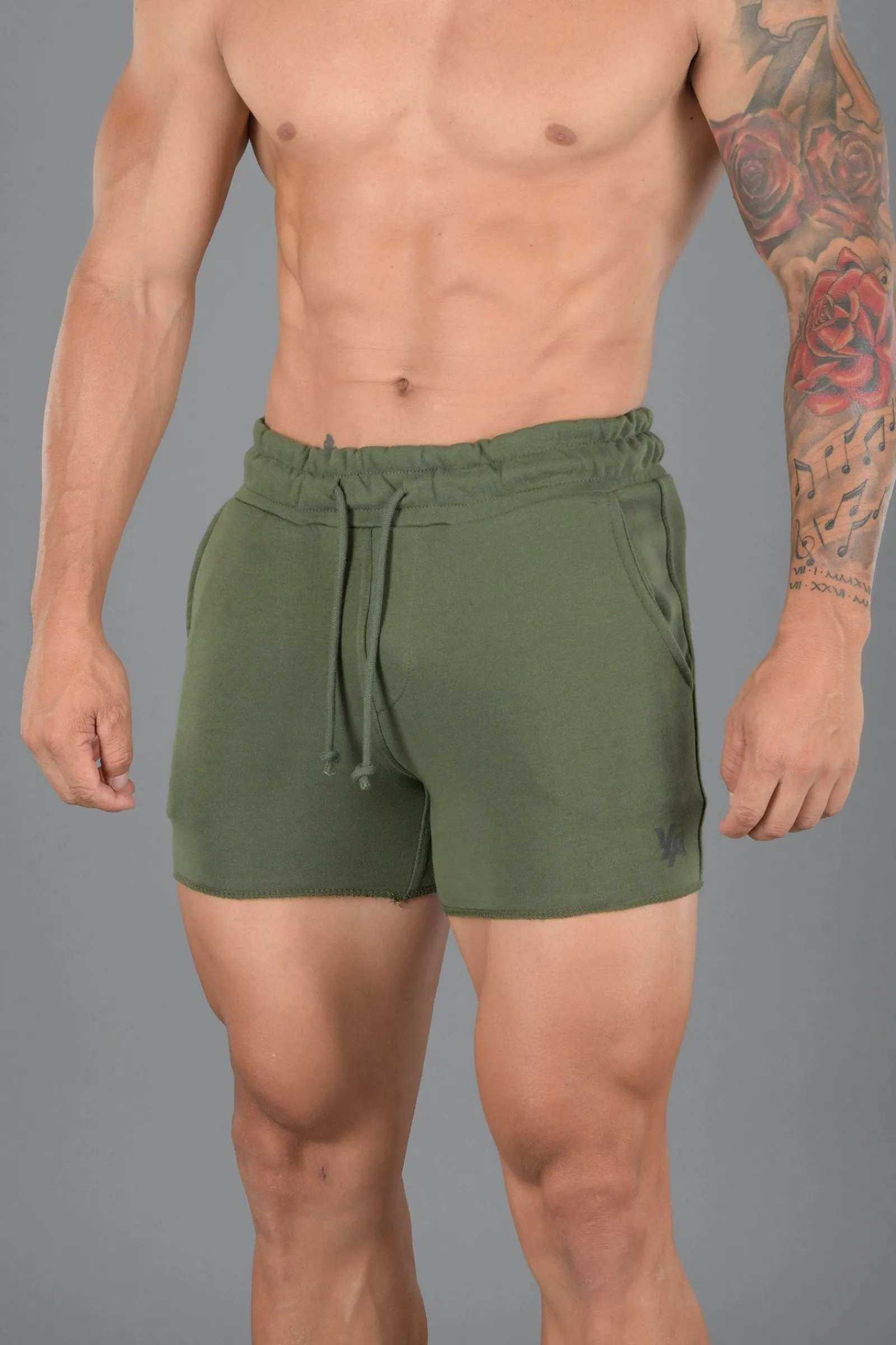 Shorts<Youngla 102 Bodybuilding French Terry Shorts Black|Olive|Burgundy|All Black