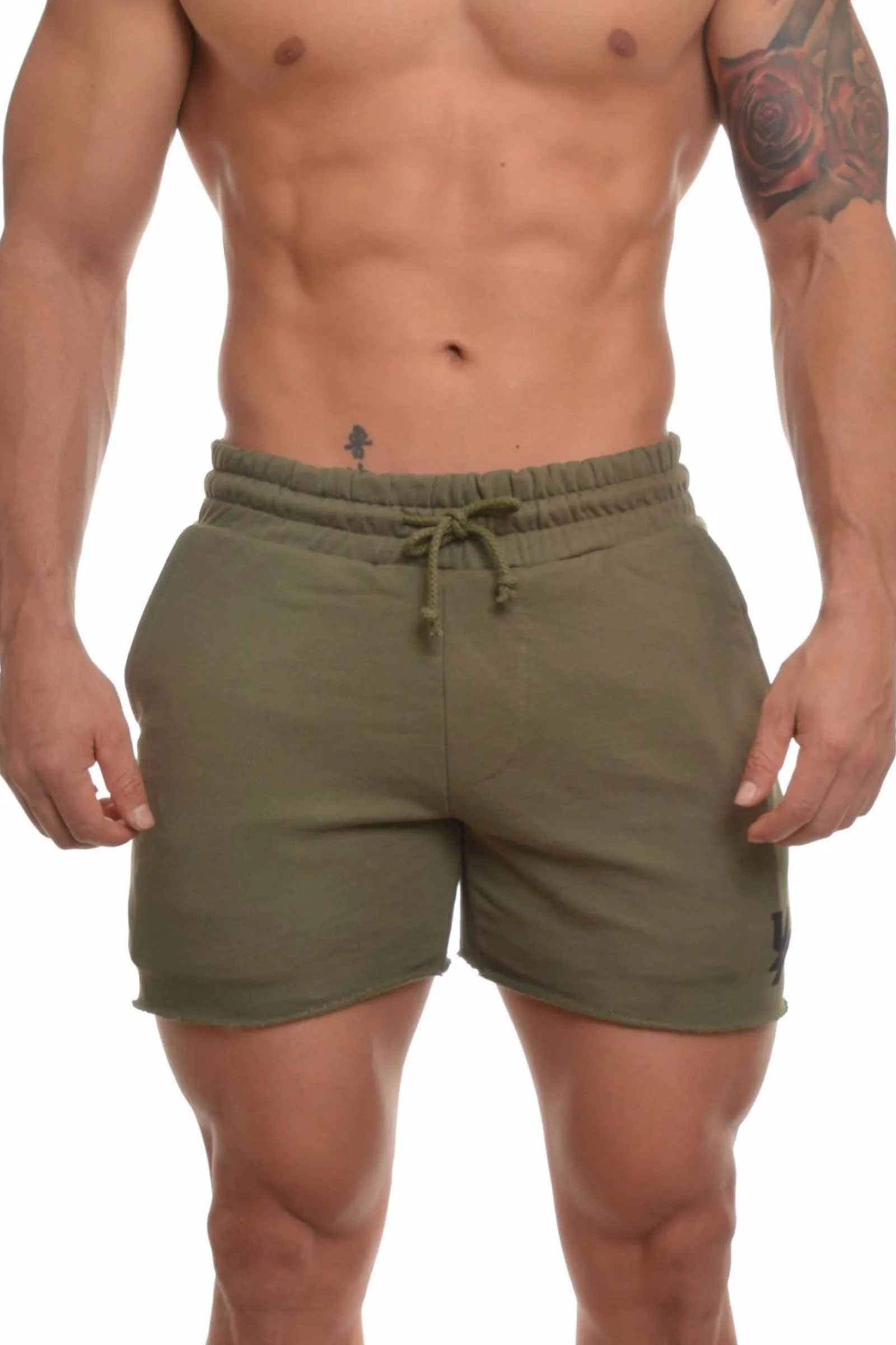 Shorts<Youngla 102 Bodybuilding French Terry Shorts Black|Olive|Burgundy|All Black