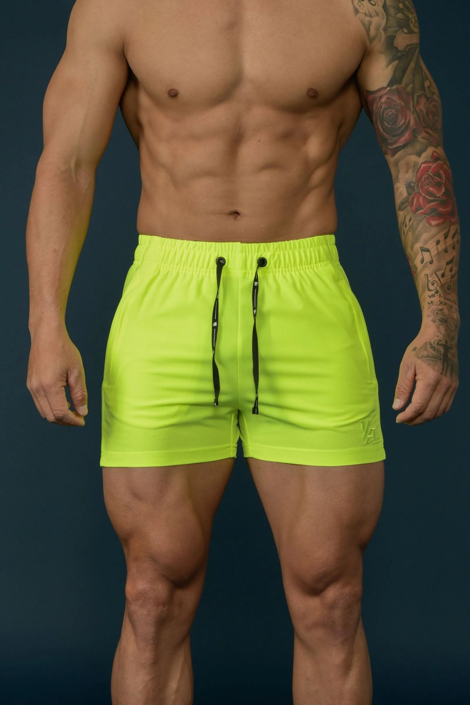 Shorts<Youngla 101 Bodybuilding Short Shorts All Black|Red|Olive|All Grey