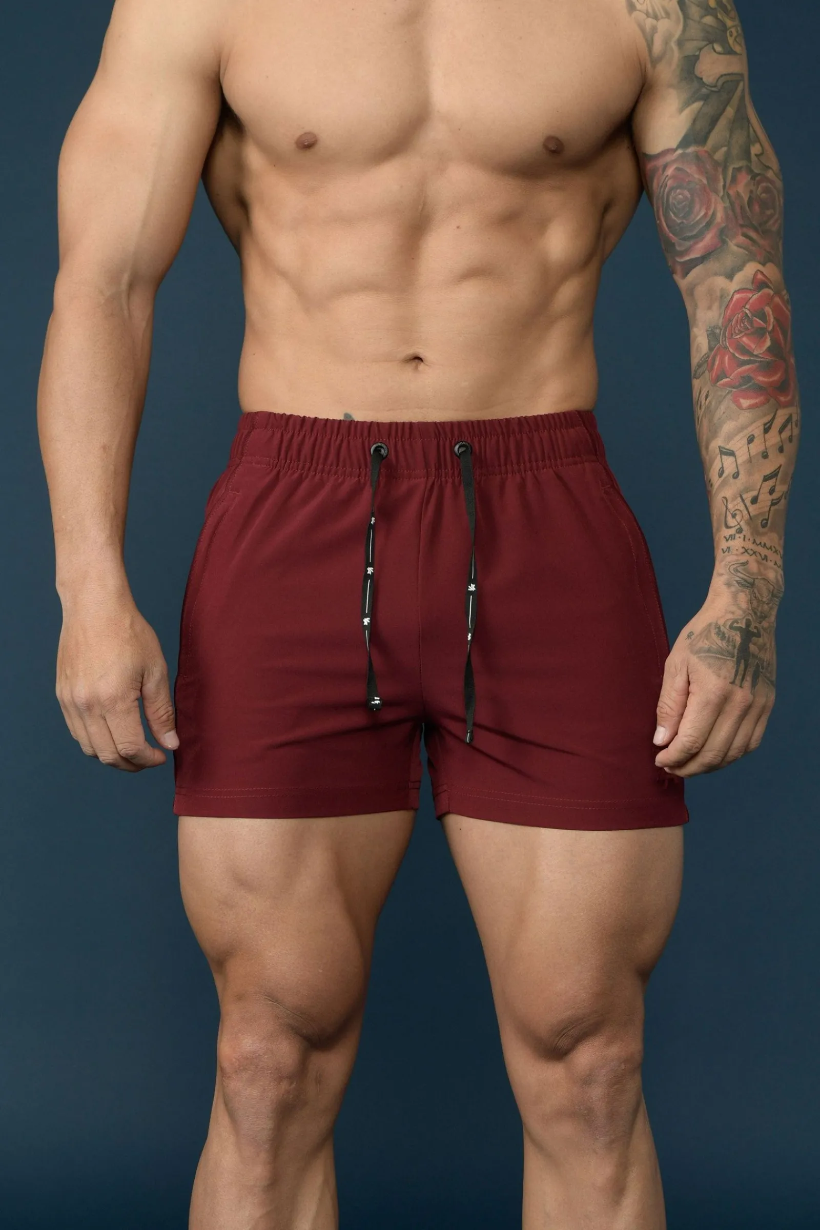 Shorts<Youngla 101 Bodybuilding Short Shorts All Black|Red|Olive|All Grey
