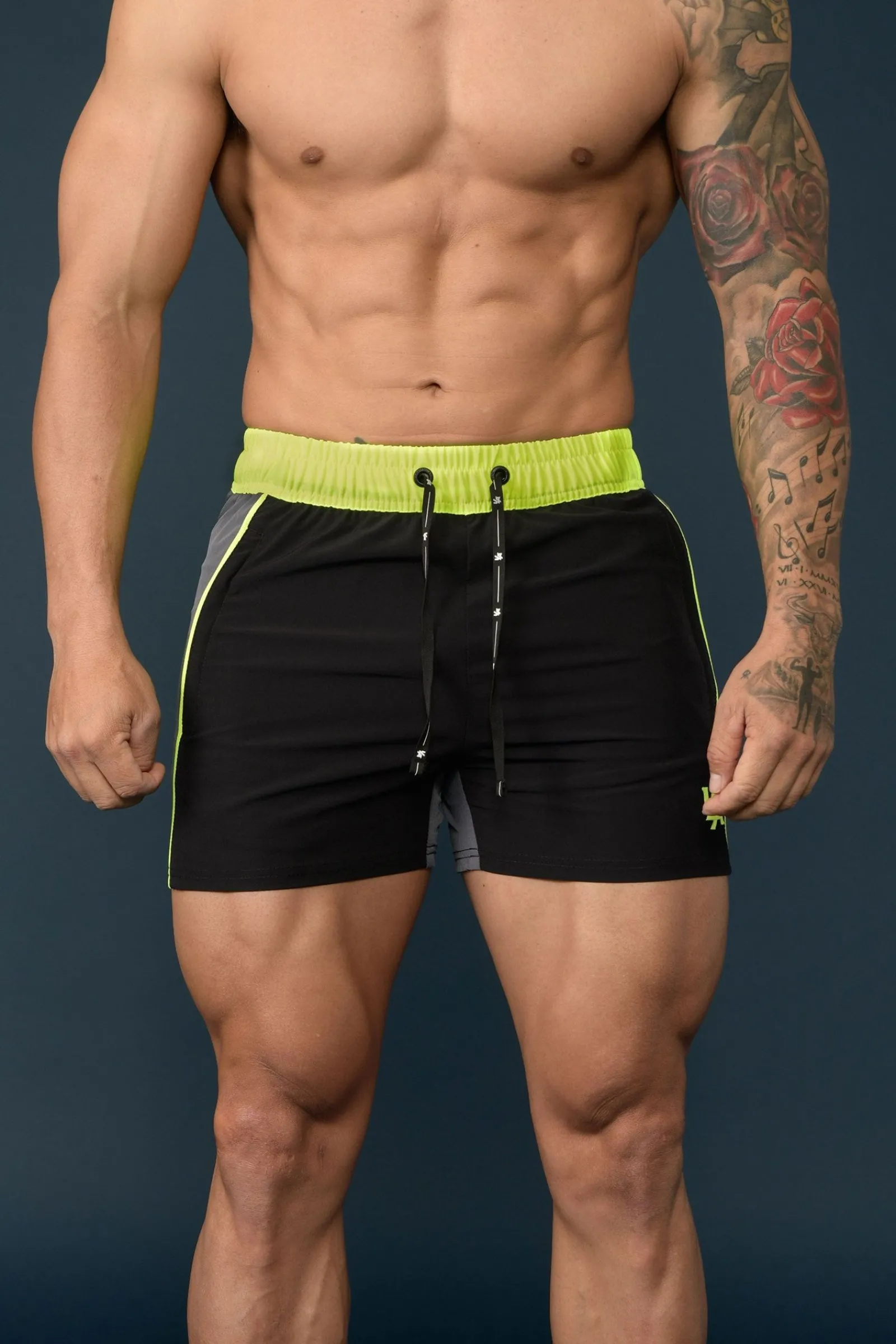 Shorts<Youngla 101 Bodybuilding Short Shorts All Black|Red|Olive|All Grey