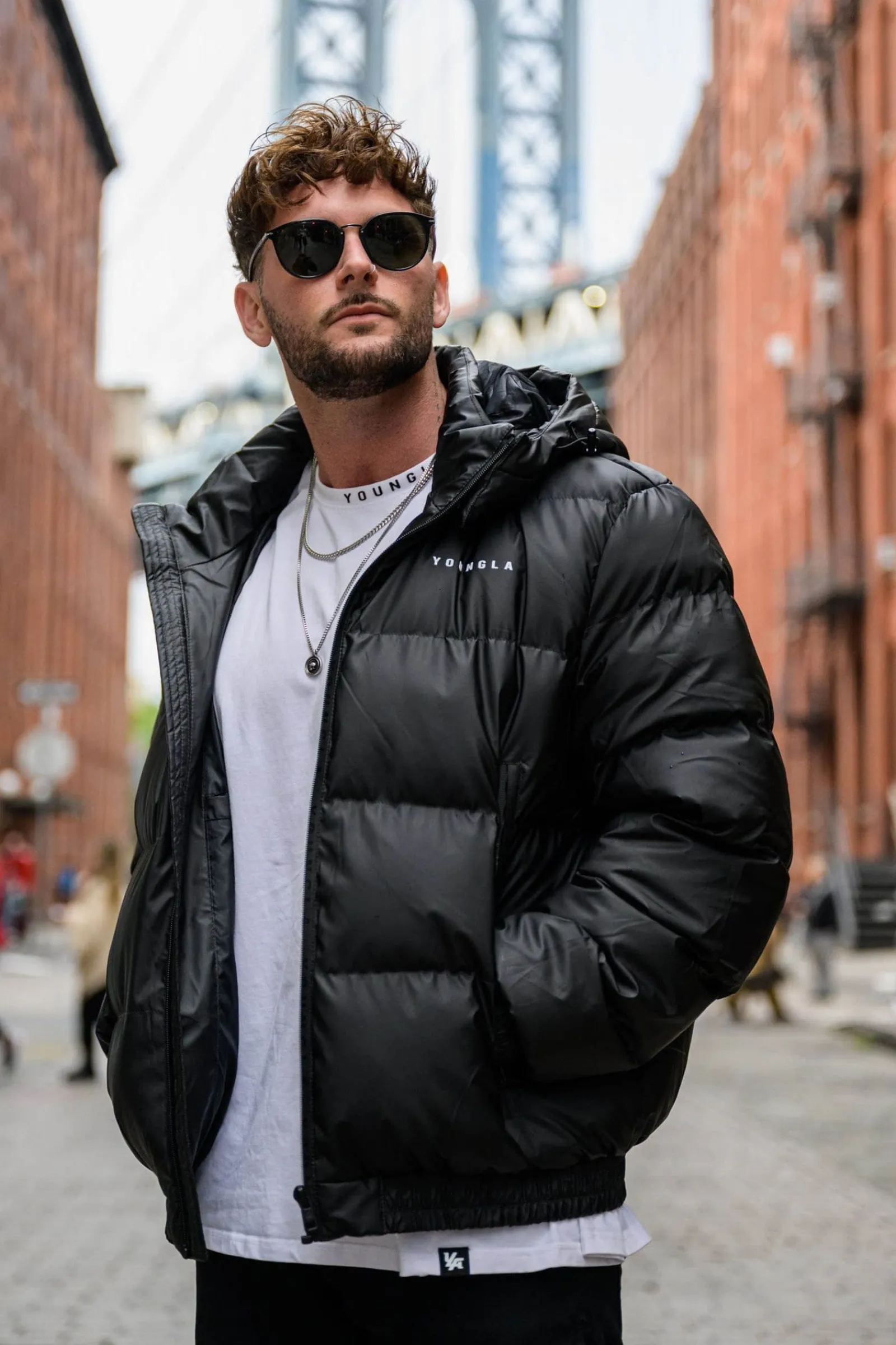 Outerwear<Youngla 554 Brooklyn Puffer Jacket Black|Off-White