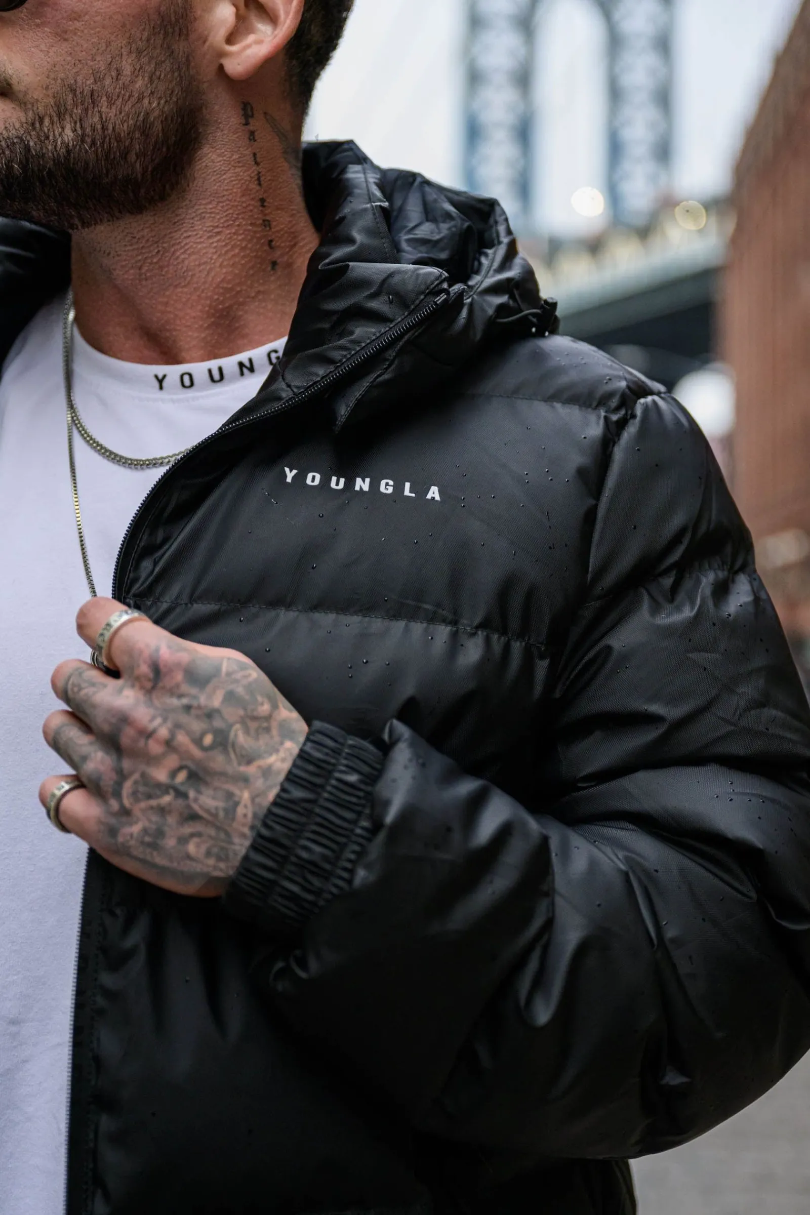 Outerwear<Youngla 554 Brooklyn Puffer Jacket Black|Off-White