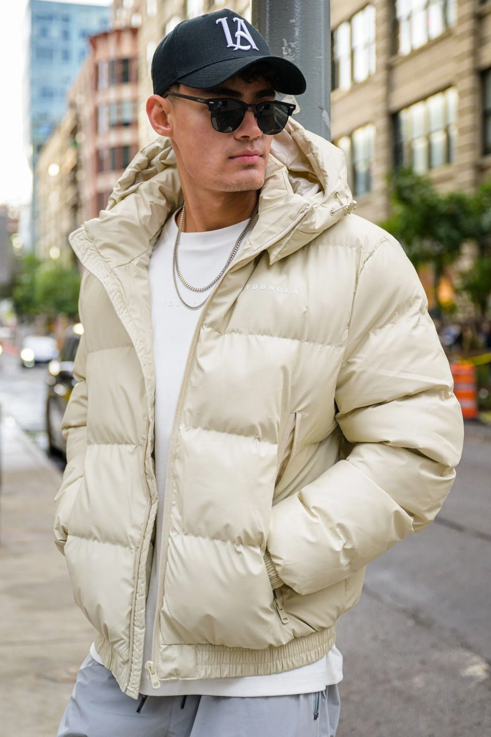 Outerwear<Youngla 554 Brooklyn Puffer Jacket Black|Off-White