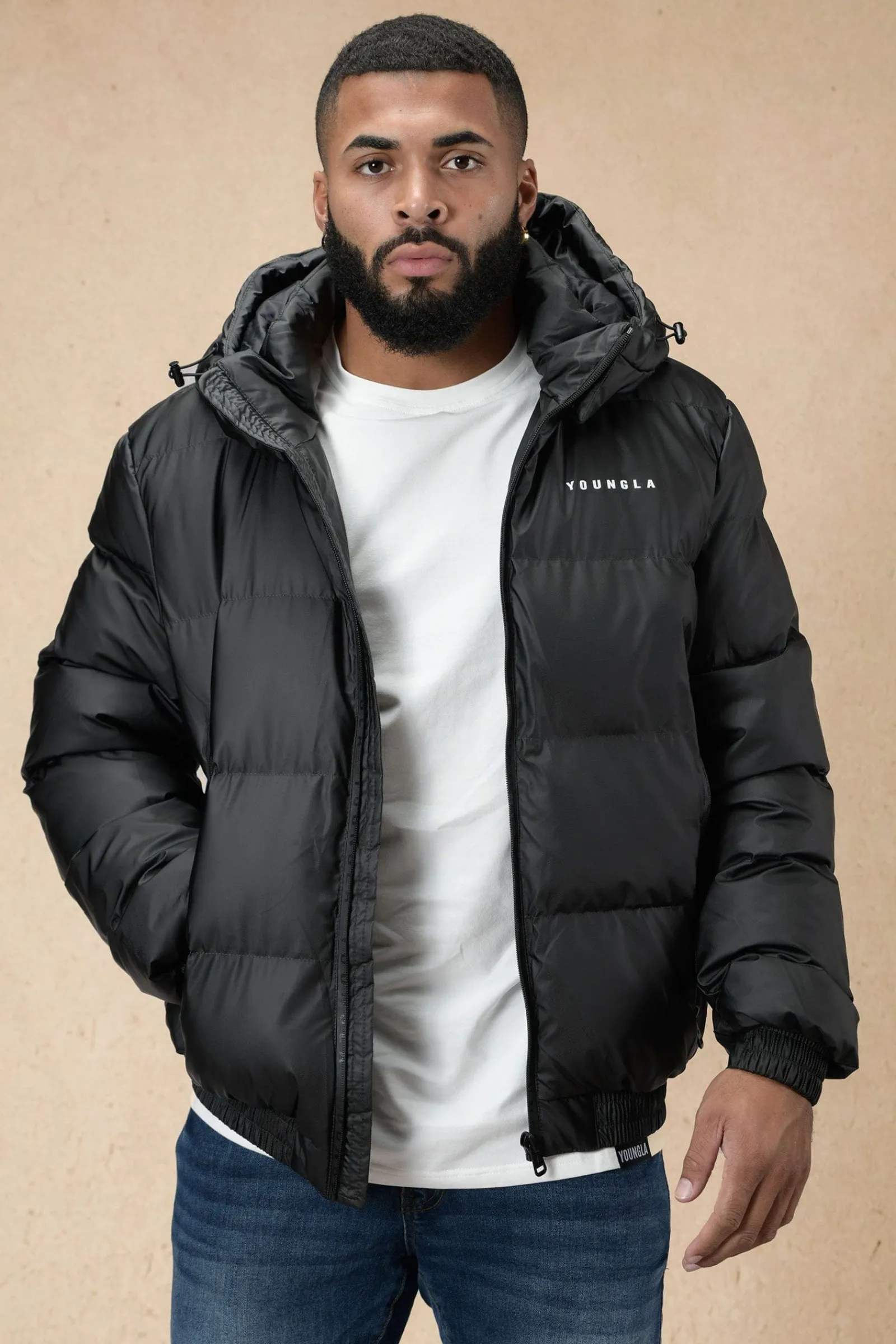 Outerwear<Youngla 554 Brooklyn Puffer Jacket Black|Off-White
