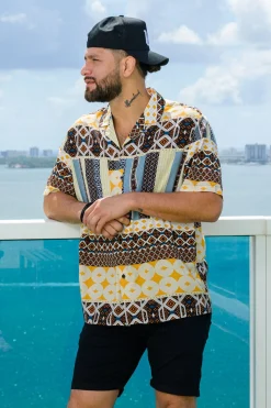 Shirts<Youngla 445 Cabo Vibez Shirts Printed Autumn Nights|Black Essence|Buttermilk Leaves|Chalk Flowers
