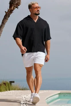 Shorts<Youngla 145 Casual Chino Shorts Black|Khaki|Navy|White