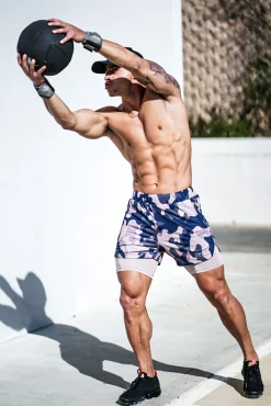 Shorts<Youngla 105 Compression Shorts 2.0 Grey Camo/White|Black Camo/White|White Camo/White|White Camo/Black