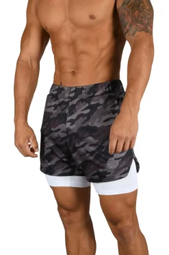 Shorts<Youngla 105 Compression Shorts 2.0 Grey Camo/White|Black Camo/White|White Camo/White|White Camo/Black