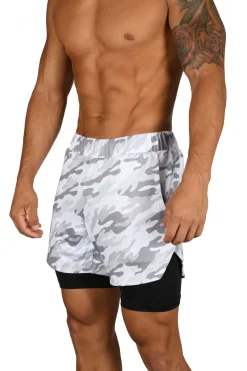 Shorts<Youngla 105 Compression Shorts 2.0 Grey Camo/White|Black Camo/White|White Camo/White|White Camo/Black