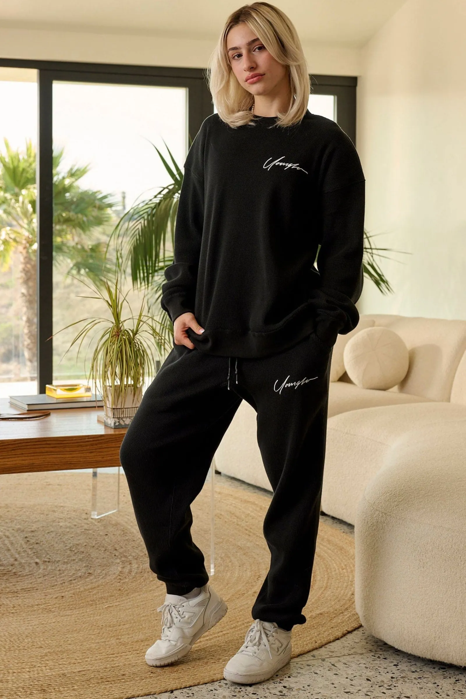 Joggers<Youngla 207 Cozy Thermal Joggers Black|Chocolate|Coal|Heather Grey