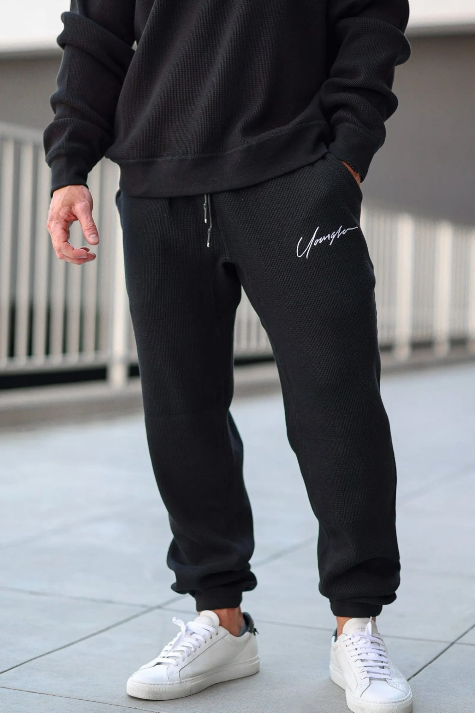 Joggers<Youngla 207 Cozy Thermal Joggers Black|Chocolate|Coal|Heather Grey