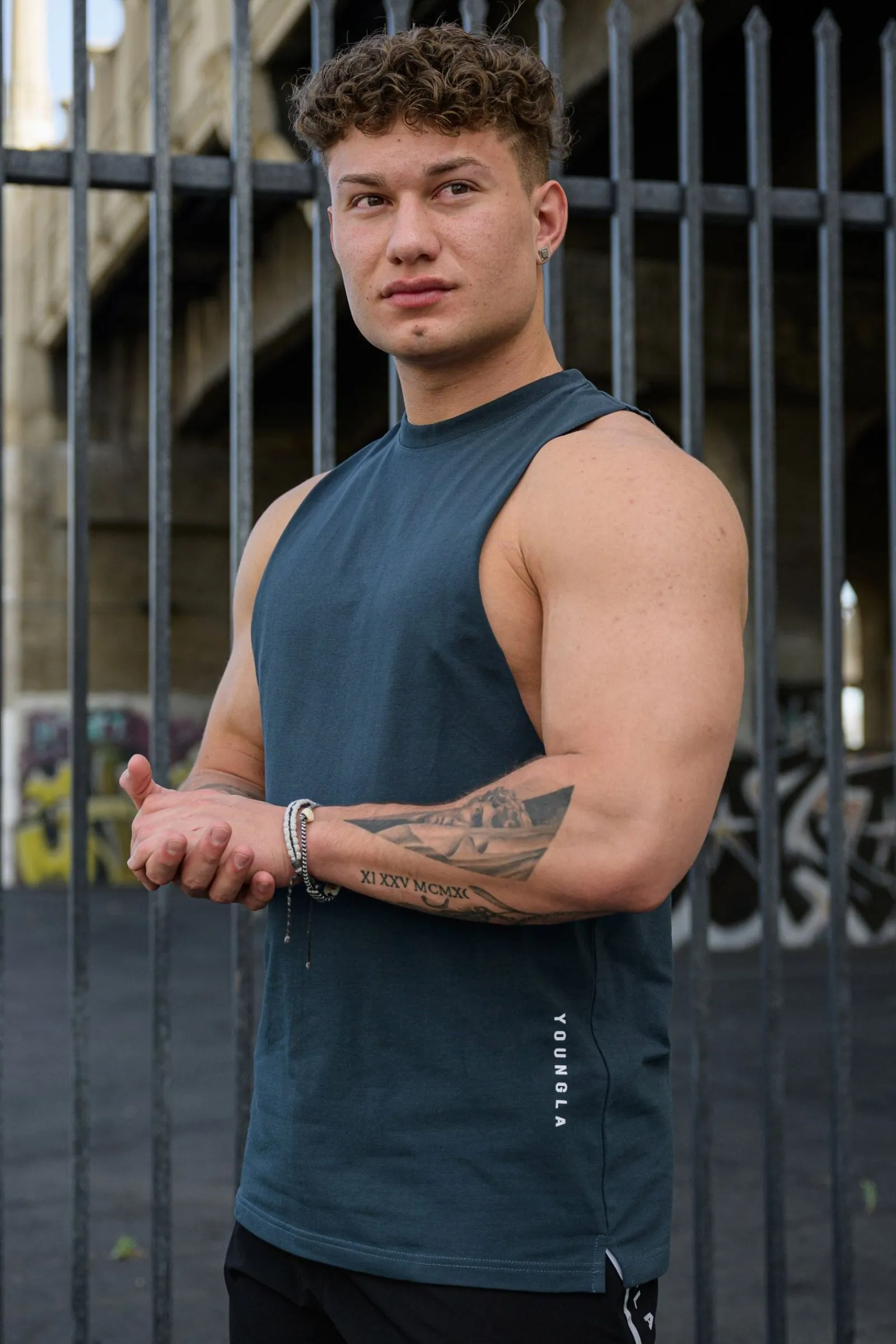 Tanks<Youngla 317 Delt Tanks Black|Deep Teal|Navy|Purple