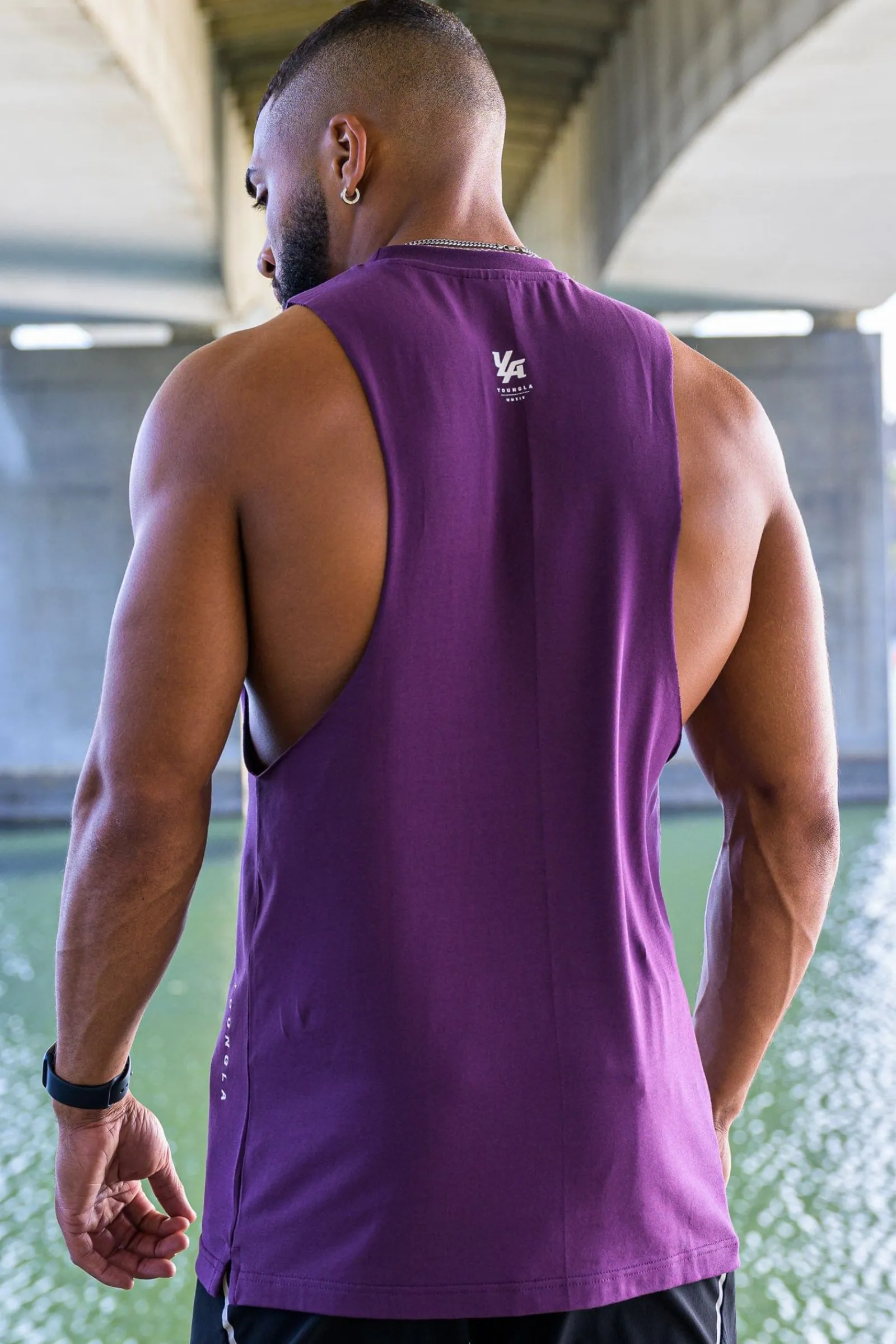 Tanks<Youngla 317 Delt Tanks Black|Deep Teal|Navy|Purple