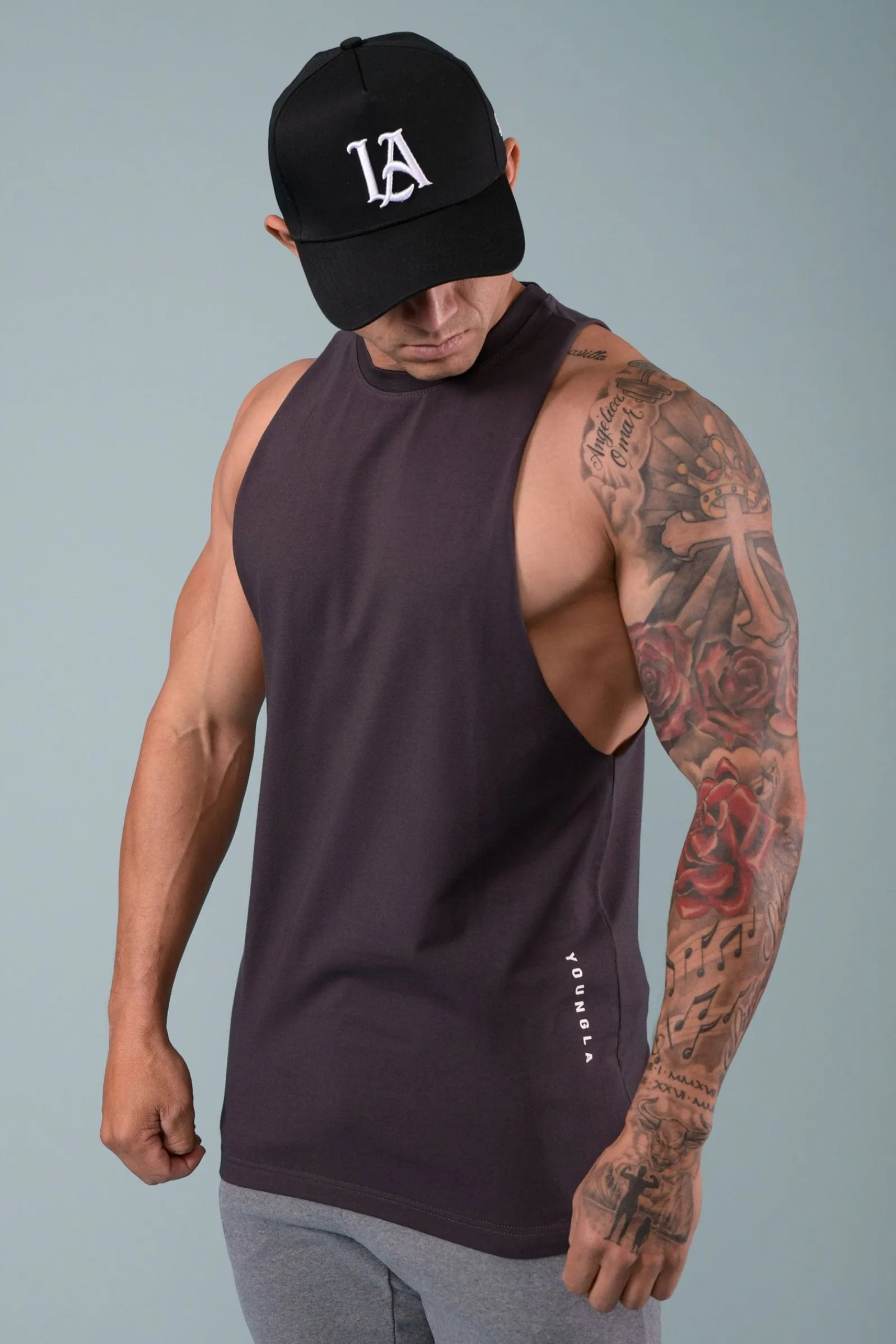 Tanks<Youngla 317 Delt Tanks Black|Deep Teal|Navy|Purple