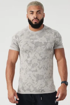 Shirts<Youngla 437 Digital Compression Tees Black|Dark Grey|Light Grey|Purple