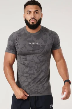 Shirts<Youngla 437 Digital Compression Tees Black|Dark Grey|Light Grey|Purple