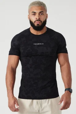 Shirts<Youngla 437 Digital Compression Tees Black|Dark Grey|Light Grey|Purple