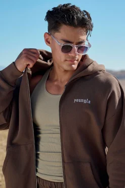 Outerwear<Youngla 539 Earthy Collection-Hoodies Black|Chocolate|Coal|Desert Olive