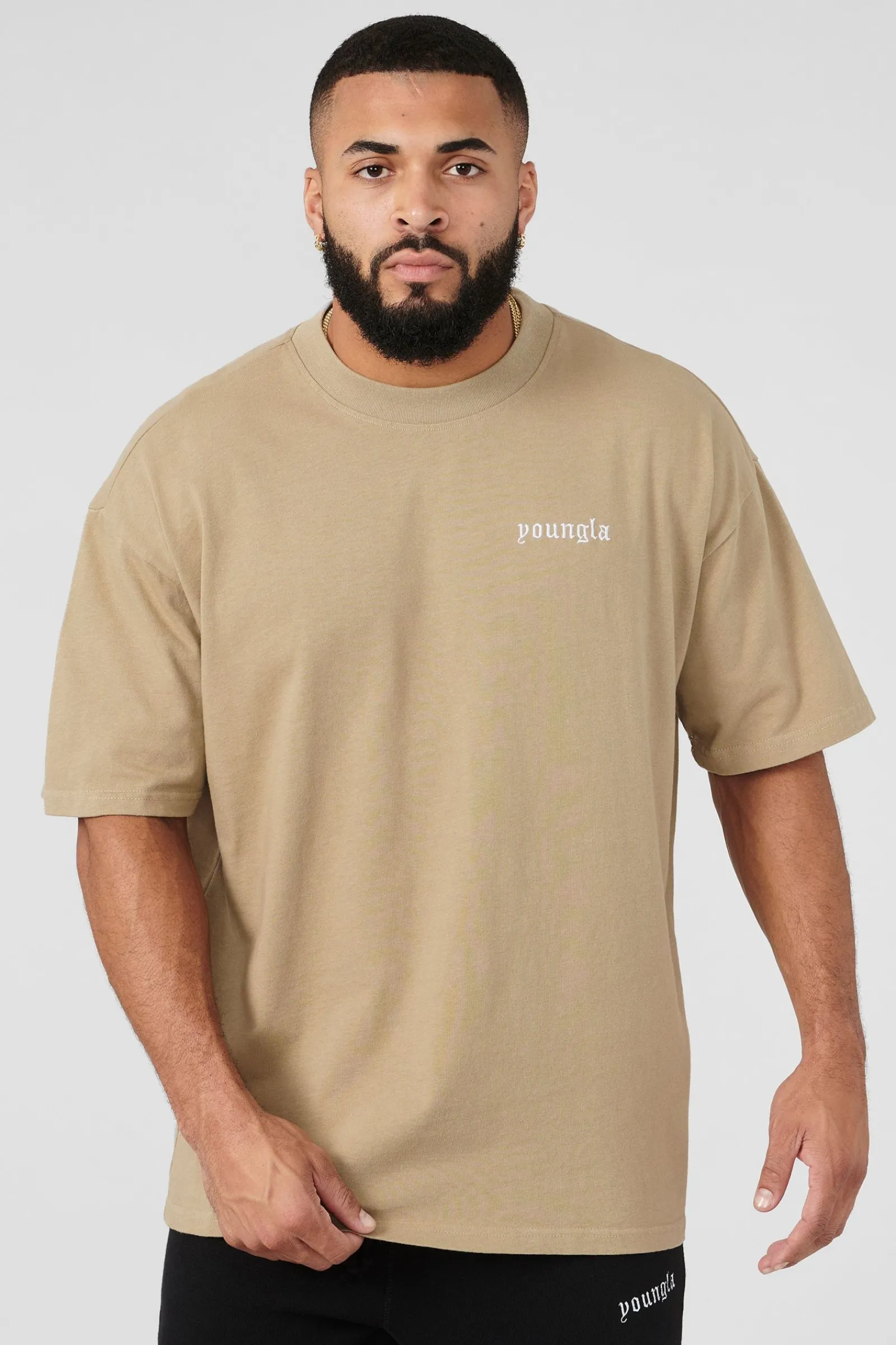 Shirts<Youngla 439 Earthy Collection-Tees Black|Chocolate|Coal|Desert Olive