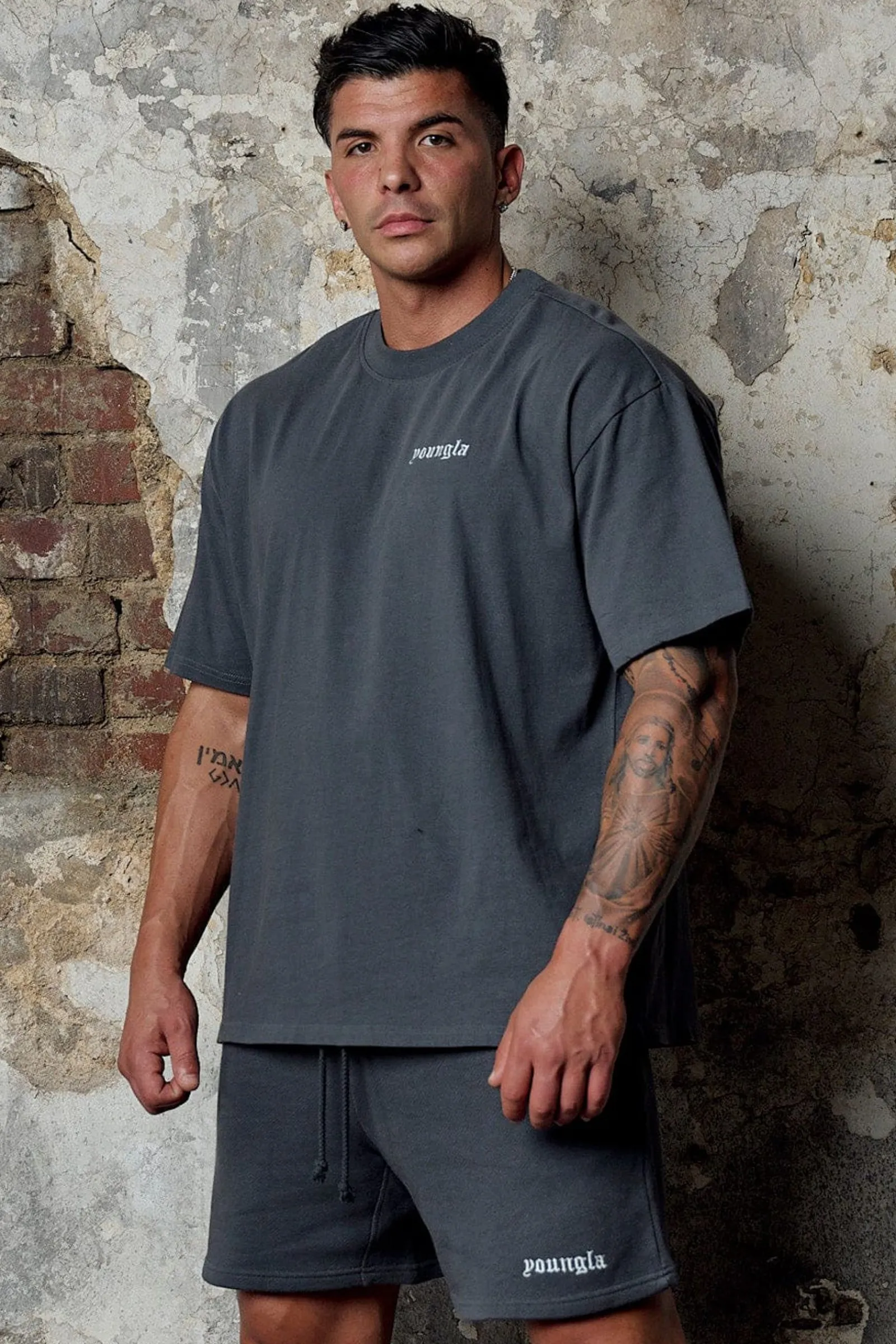 Shirts<Youngla 439 Earthy Collection-Tees Black|Chocolate|Coal|Desert Olive