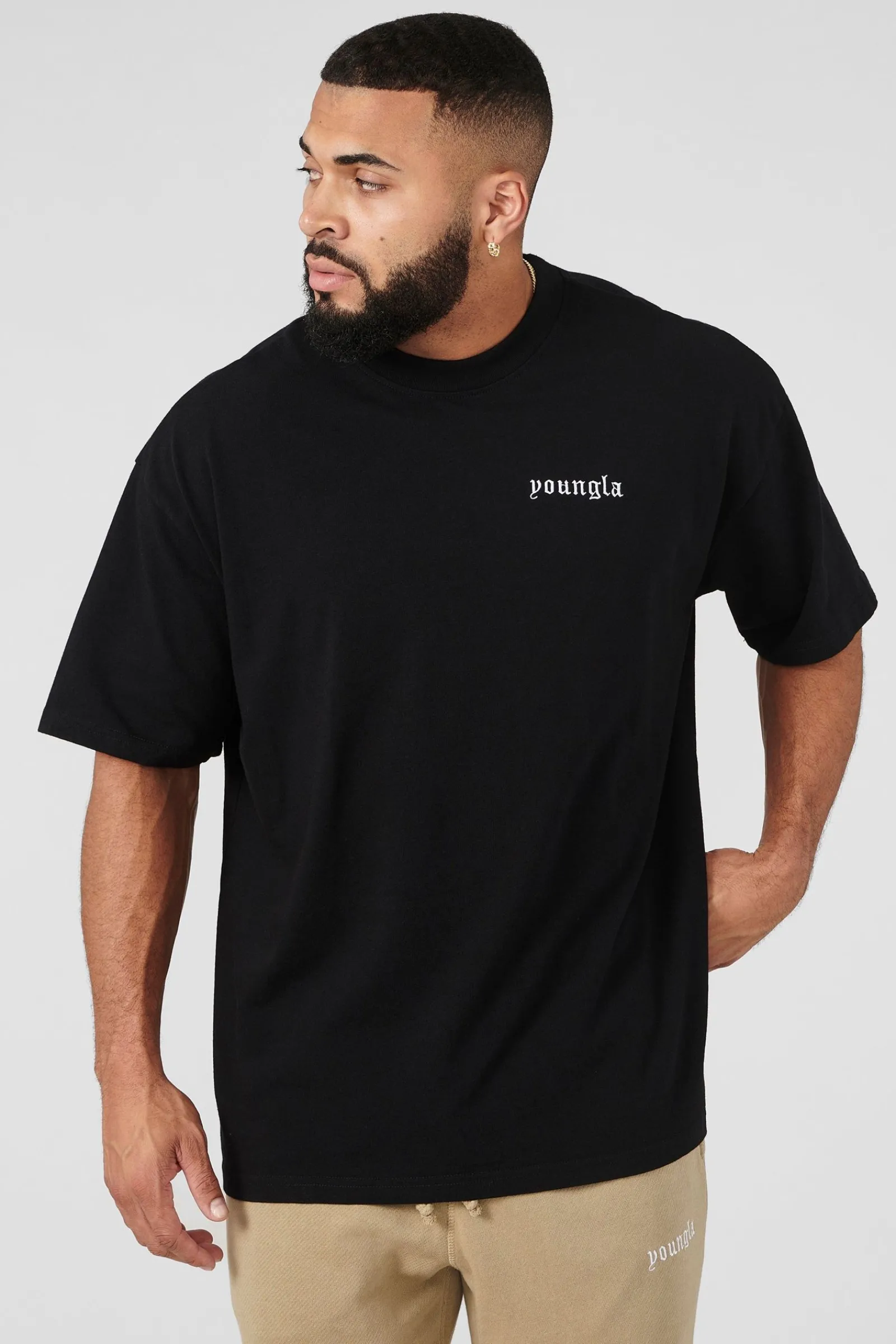 Shirts<Youngla 439 Earthy Collection-Tees Black|Chocolate|Coal|Desert Olive