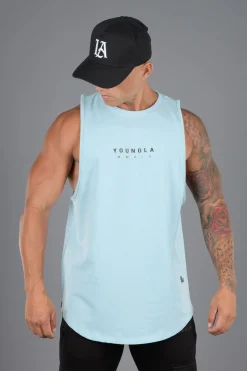 Tanks<Youngla 326 Elemental Tanks Black|Sky Blue|Cream|Grey