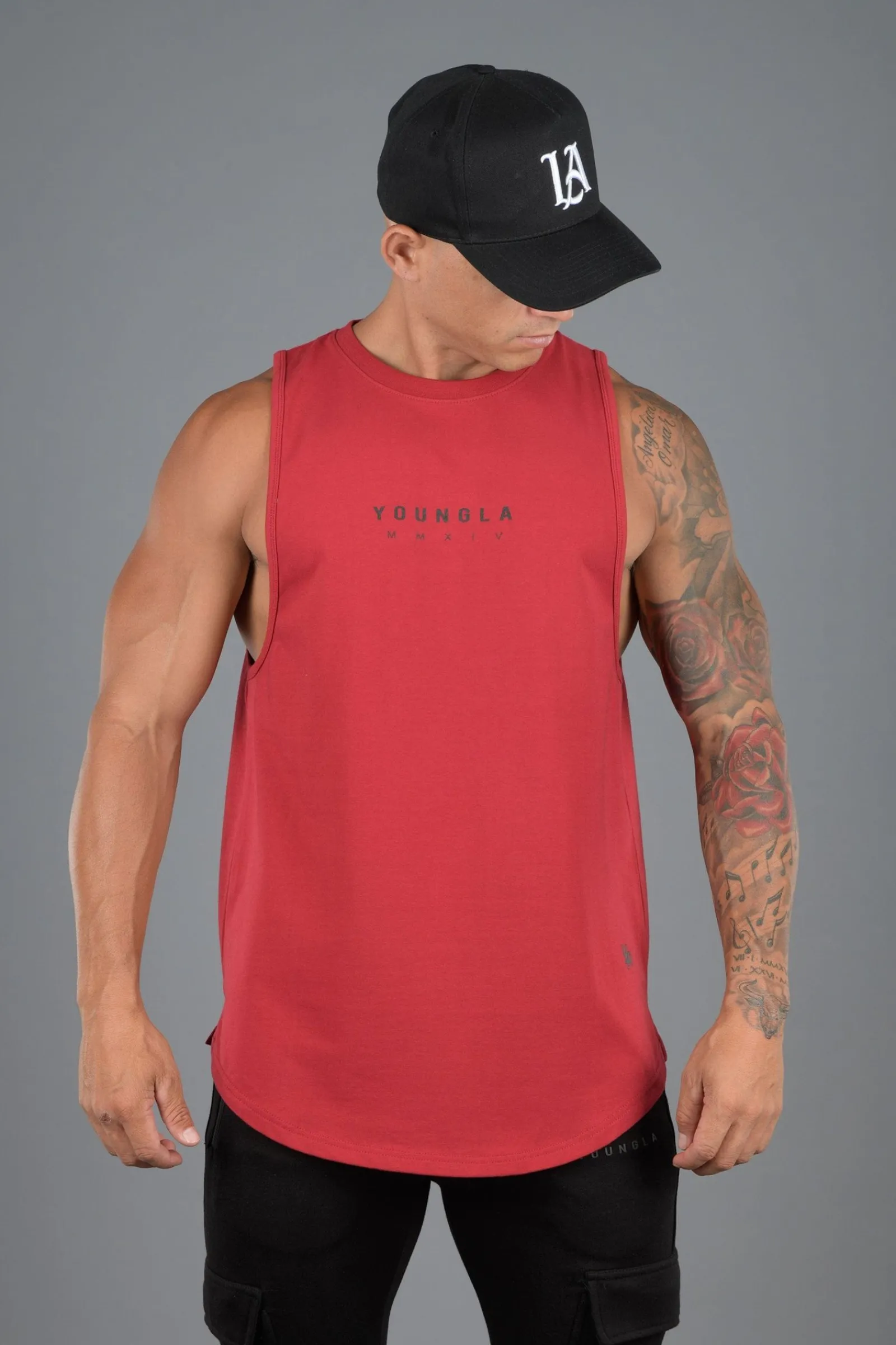 Tanks<Youngla 326 Elemental Tanks Black|Sky Blue|Cream|Grey