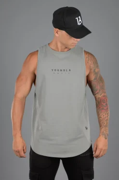 Tanks<Youngla 326 Elemental Tanks Black|Sky Blue|Cream|Grey