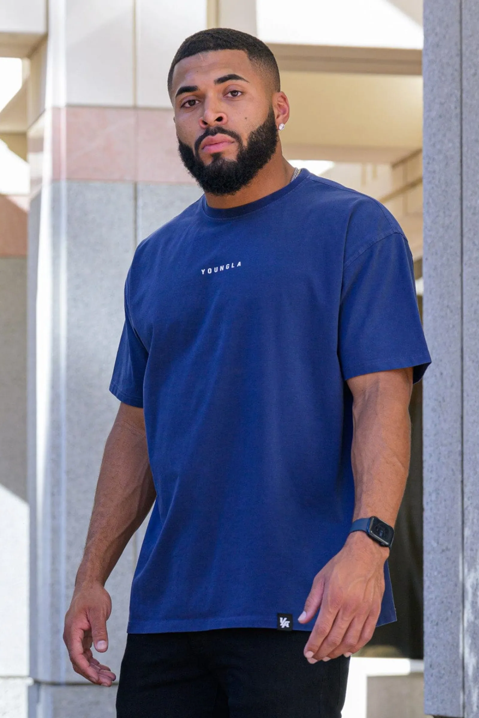 Shirts<Youngla 401 Essential Jacked Tees Black Wash|Grey Wash|Lavender Wash|Navy Wash
