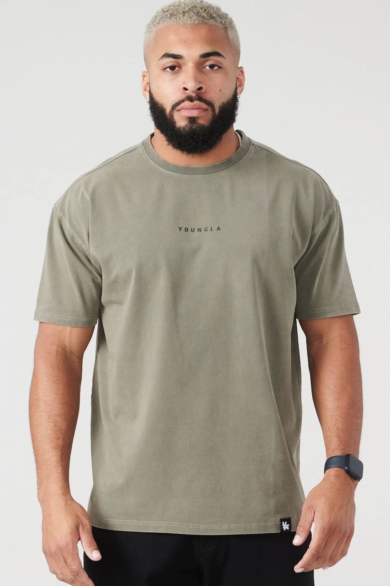 Shirts<Youngla 401 Essential Jacked Tees Black Wash|Grey Wash|Lavender Wash|Navy Wash