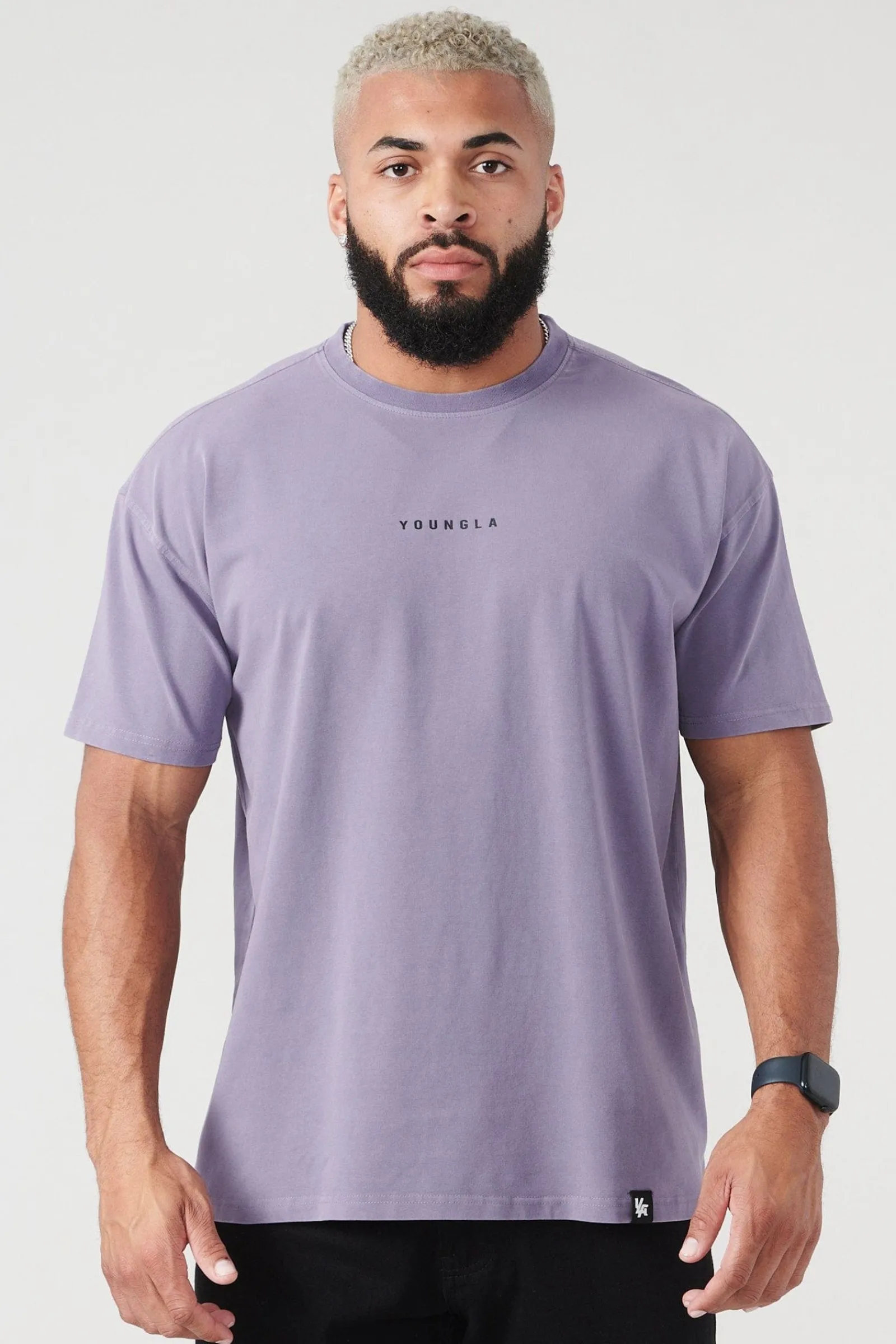 Shirts<Youngla 401 Essential Jacked Tees Black Wash|Grey Wash|Lavender Wash|Navy Wash
