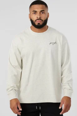 Shirts<Youngla 805 Essential Longsleeves Black|Citadel|Heather Grey|Hot Fudge