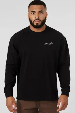 Shirts<Youngla 805 Essential Longsleeves Black|Citadel|Heather Grey|Hot Fudge