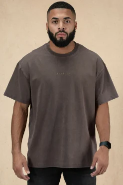 Shirts<Youngla 420 Essential Oversized Tee Black Wash|Brown Wash|Lavender Wash|Orange Wash