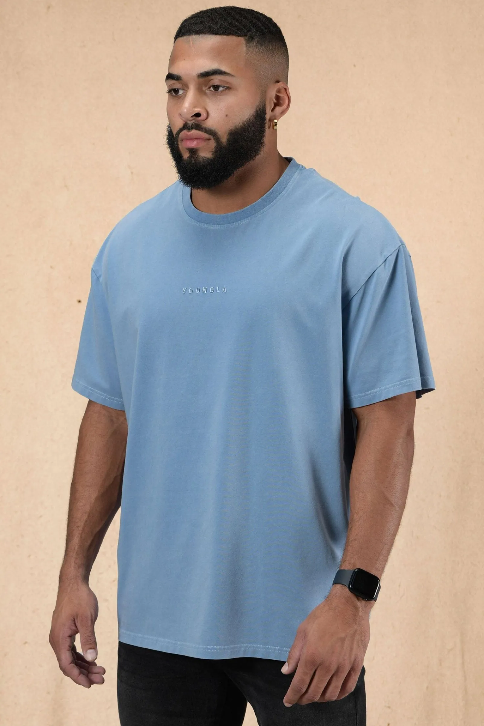 Shirts<Youngla 420 Essential Oversized Tee Black Wash|Brown Wash|Lavender Wash|Orange Wash