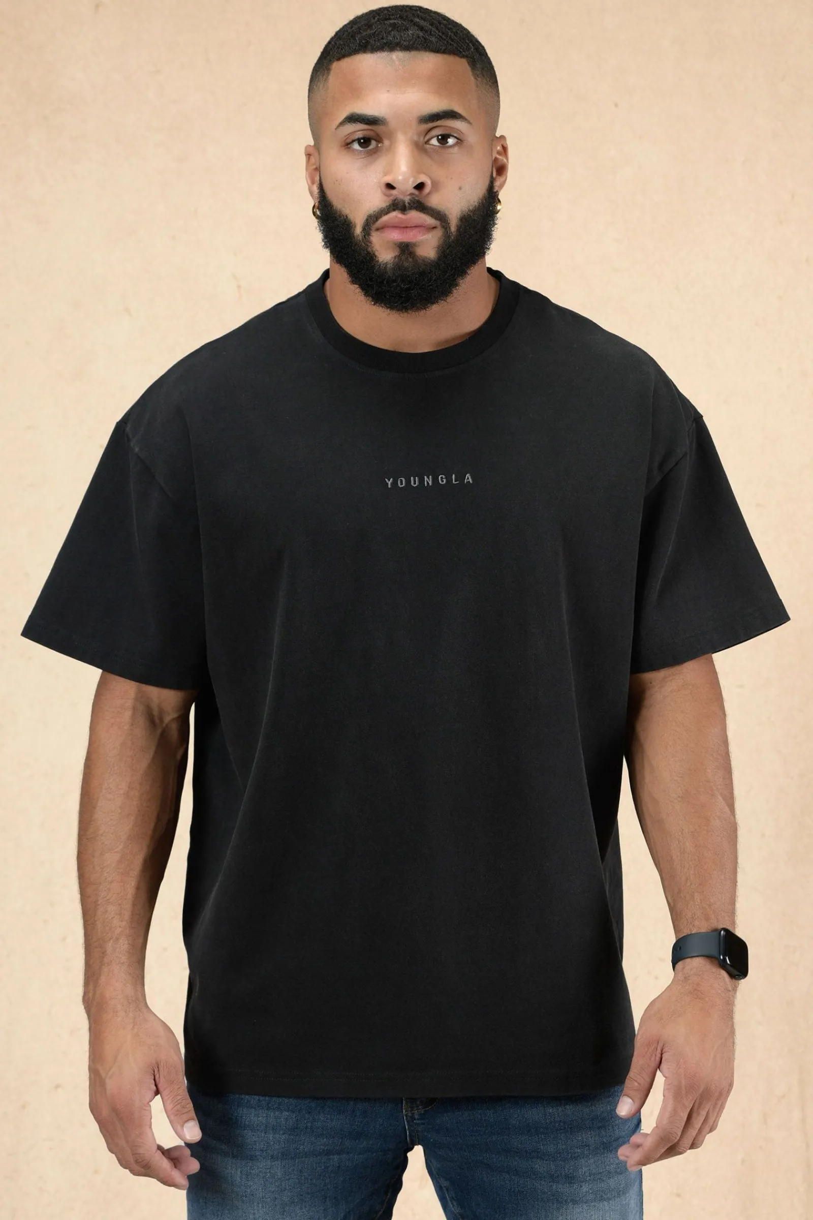 Shirts<Youngla 420 Essential Oversized Tee Black Wash|Brown Wash|Lavender Wash|Orange Wash