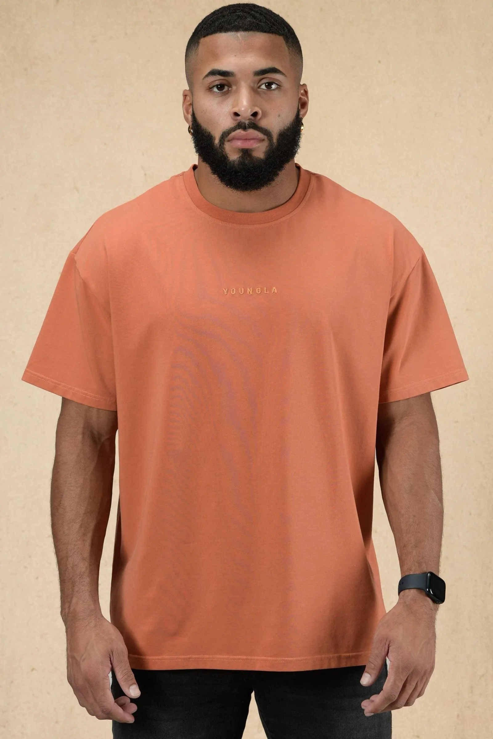 Shirts<Youngla 420 Essential Oversized Tee Black Wash|Brown Wash|Lavender Wash|Orange Wash