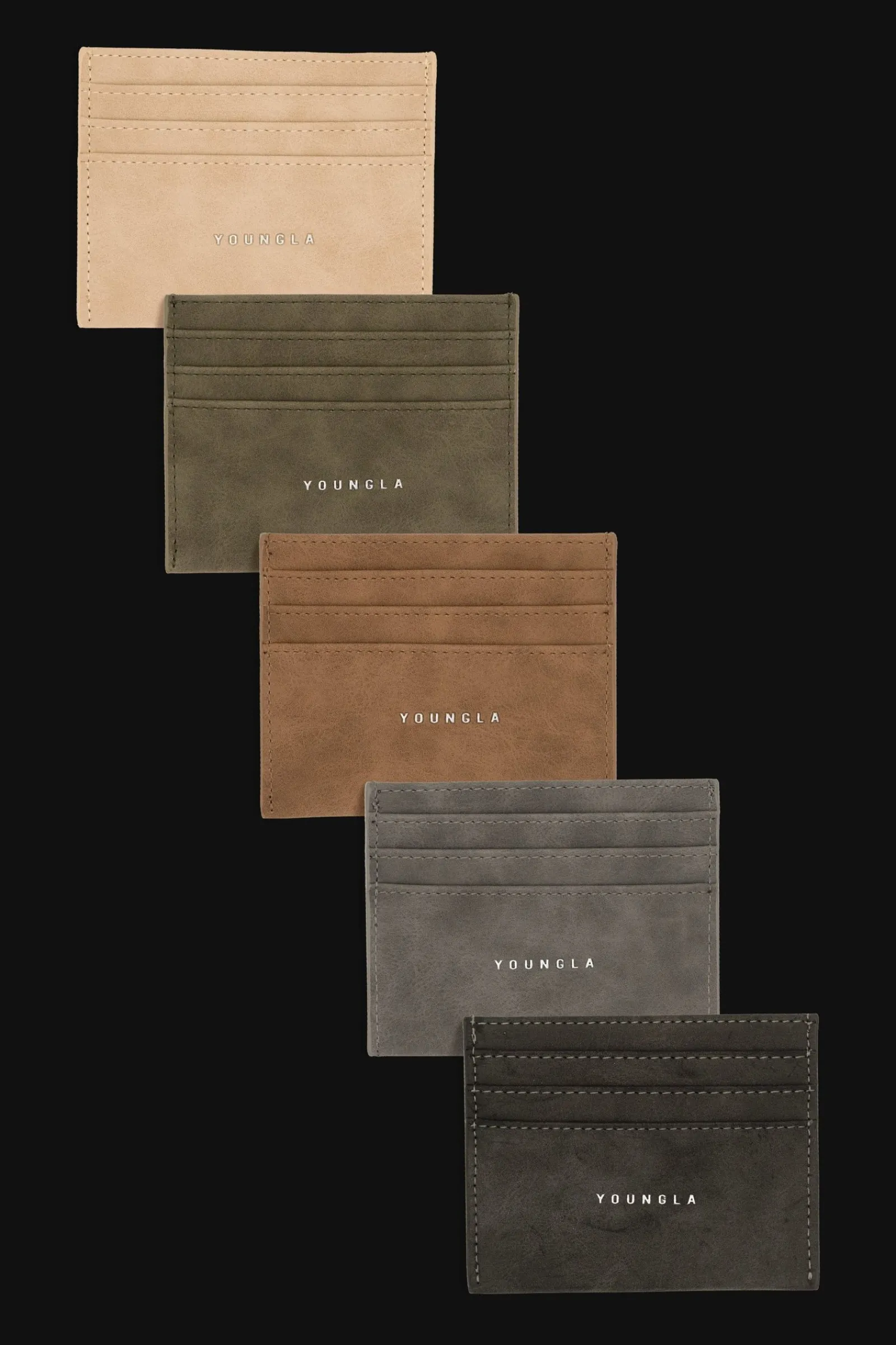Accessories<Youngla 725 Executive Card Holder Black|Brown|Dark Grey|Olive